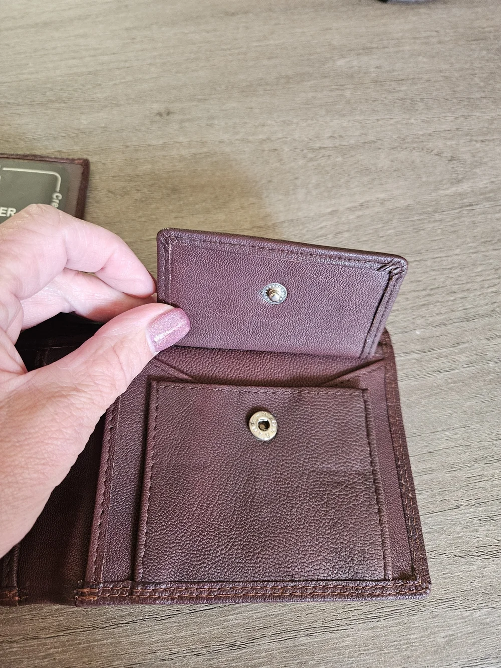 Berreri Men’s Brown Leather Bifold Wallet